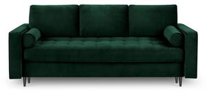 Canapea extensibilă din catifea Milo Casa Santo, verde