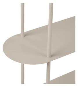 Etajera metalica asimetrica Rieti, Nisip, 118x31x139 cm