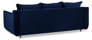 Canapea extensibilă din catifea Kooko Home Basso, albastru
