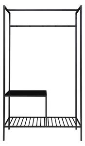 Dulap haine Vita, Negru, 38x101x170 cm