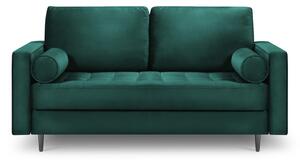 Canapea din catifea Milo Casa Santo, 174 cm, verde petrol