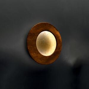 ICONE Vera lampă de perete 927 Triac Ø31cm auriu/rugină, reglabil, Auriu / Alamă, Camera de zi / sufragerie, Metal, Design