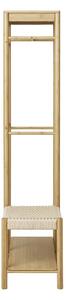 Cuier cu banca Ember, Natural, 95x36x165 cm