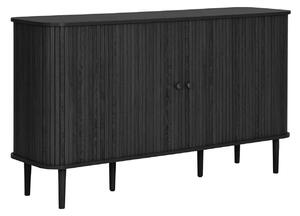 Comoda Nikko, Negru, 140x40x79 cm