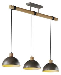 Holgar Lustră Pendul Green/Wood - Lindby