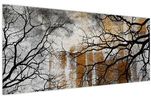 Tablou - Siluetă copac (120x50 cm)