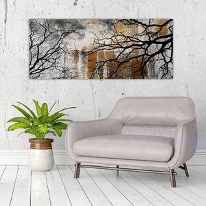Tablou - Siluetă copac (120x50 cm)