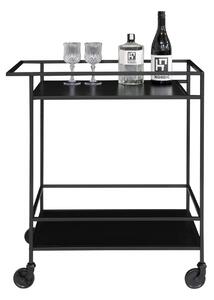 Carucior bar Vita, Negru, 68x40x79 cm