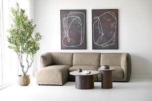 Canapea lounge stanga Noor, Maro, 94x166x276x75 cm