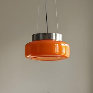 ALDEX Lampa suspendată BonBon, portocaliu, Ø 25 cm, sticlă, reglabil, Portocaliu, Camera de zi / sufragerie, Sticlă, Design