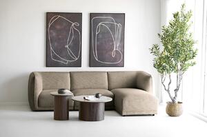 Canapea lounge Noor, Maro, 94x166x276x75 cm