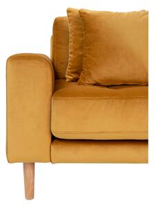 Canapea lounge Lido, Galben mustar, 170x92x290x76 cm
