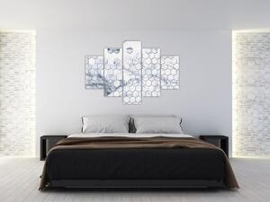 Tablou - Hexagoane marmură (150x105 cm)