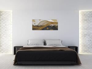 Tablou - Pene aurii (120x50 cm)