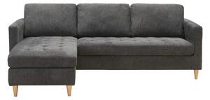 Canapea Firenze, Gri inchis, 151x83x219x80 cm