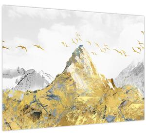 Tablou - Munte auriu (70x50 cm)
