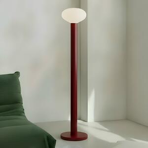 ALDEX Lampadar Flo, roșie, înălțime 138 cm, 1 bec, sticlă, Roșu, Camera de zi / sufragerie, Metal, Design