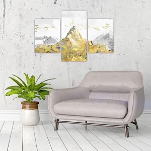 Tablou - Munte auriu (90x60 cm)