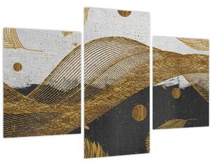 Tablou - Pene aurii (90x60 cm)