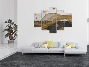 Tablou - Pene aurii (150x105 cm)