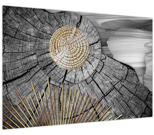 Tablou - Trunchiul copacului colaj (90x60 cm)