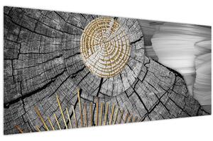 Tablou - Trunchiul copacului colaj (120x50 cm)