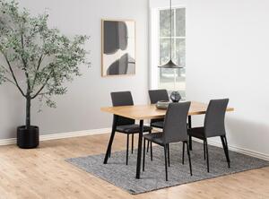 Scaun dining Demina V1, Gri, 92x43.5x53 cm