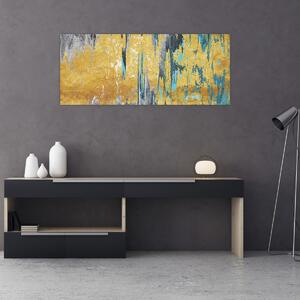 Tablou - Design auriu (120x50 cm)