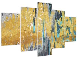 Tablou - Design auriu (150x105 cm)
