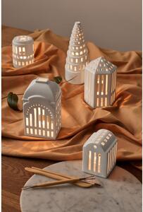 Sfeșnic din ceramică Kähler Design Urbania Lighthouse Little Tower, alb
