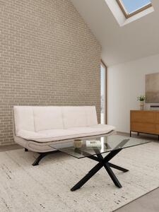 Canapea extensibila Faith V2, Bej, 91x194x98 cm