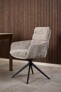 Scaun dining Roger, Gri, 90x62x67 cm