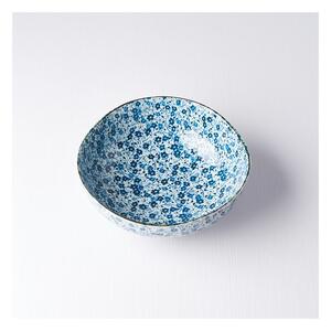 Bol din ceramică MIJ Daisy, ø 17 cm, alb - albastru