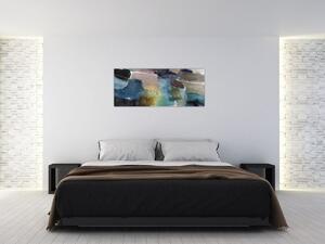 Tablou - Abstract acuarelă (120x50 cm)