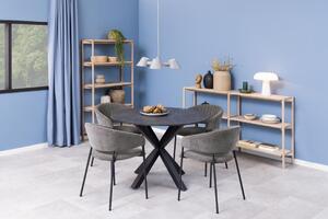 Scaun dining Ann, Gri, 77.5x54.5x54 cm