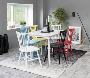 Scaun dining Riano, Alb, 86x50.5x49.5 cm