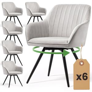 Set 6 scaune de sufragerie Tornato (gri). Promo -14%. 1152267