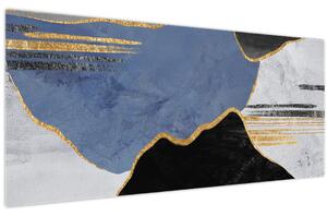 Tablou - Forme texturate (120x50 cm)