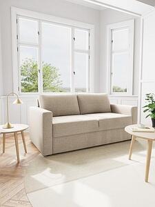 Canapea extensibila Fleury, Bej, 85x176x88 cm