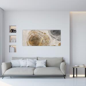 Tablou - Abstract triburi (120x50 cm)
