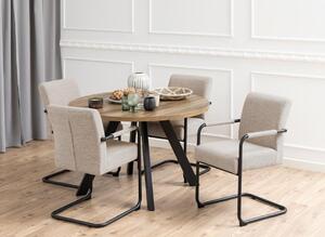 Masa dining Zalida, Natural, 75x210x120 cm