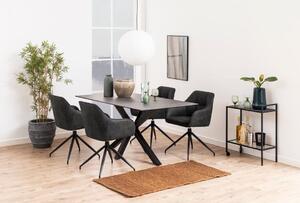 Scaun dining Brenda, Gri, 84.5x58x54.5 cm