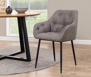 Scaun dining Brooke V5, Gri, 83x58x55 cm
