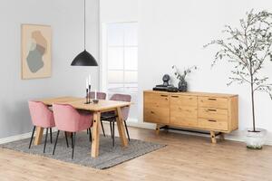 Scaun dining Brooke, Rosu, 83x58x55 cm