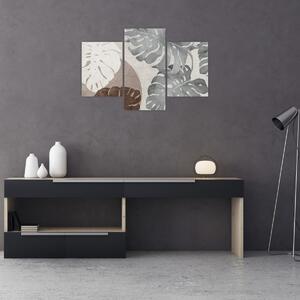 Tablou - Design cu frunze (90x60 cm)