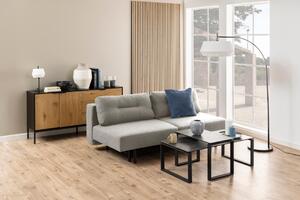 Canapea extensibila Malling, Gri, 83x200x105 cm