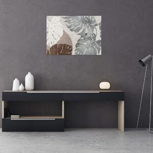 Tablou - Design cu frunze (70x50 cm)