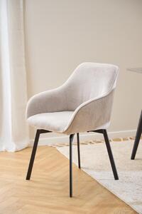 Scaun dining Clara, Bej, 83.5x58.5x55.5 cm