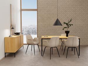 Scaun dining Beth, Maro, 82.5x58x56 cm
