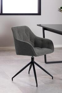 Scaun dining Brooke V1, Gri, 82x57x54.5 cm